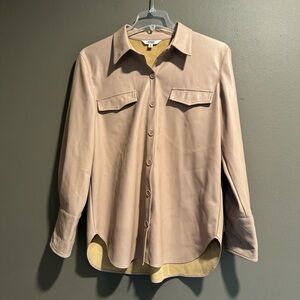 BB Dakota Faux Leather Shirt Jacket Size Medium